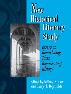 cover image of New Historical Literary Study